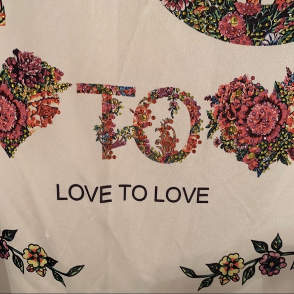 “Diamond” Blouse with black cut mesh bottom - Picture 6 of 13